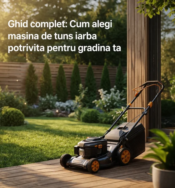 Cum alegi mașina de tuns iarba potrivită pentru grădina ta