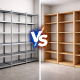 Rafturi metalice vs. Rafturi din PAL – Alegerea durabilă pentru biblioteci și spații de depozitare
