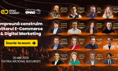 Agenda GPeC SUMMIT 26 Mai 2026 este publicată: 16 speakeri, Conferință, Expo, Networking și content practic despre ce funcționează acum și ce urmează în E-Commerce & Digital Marketing