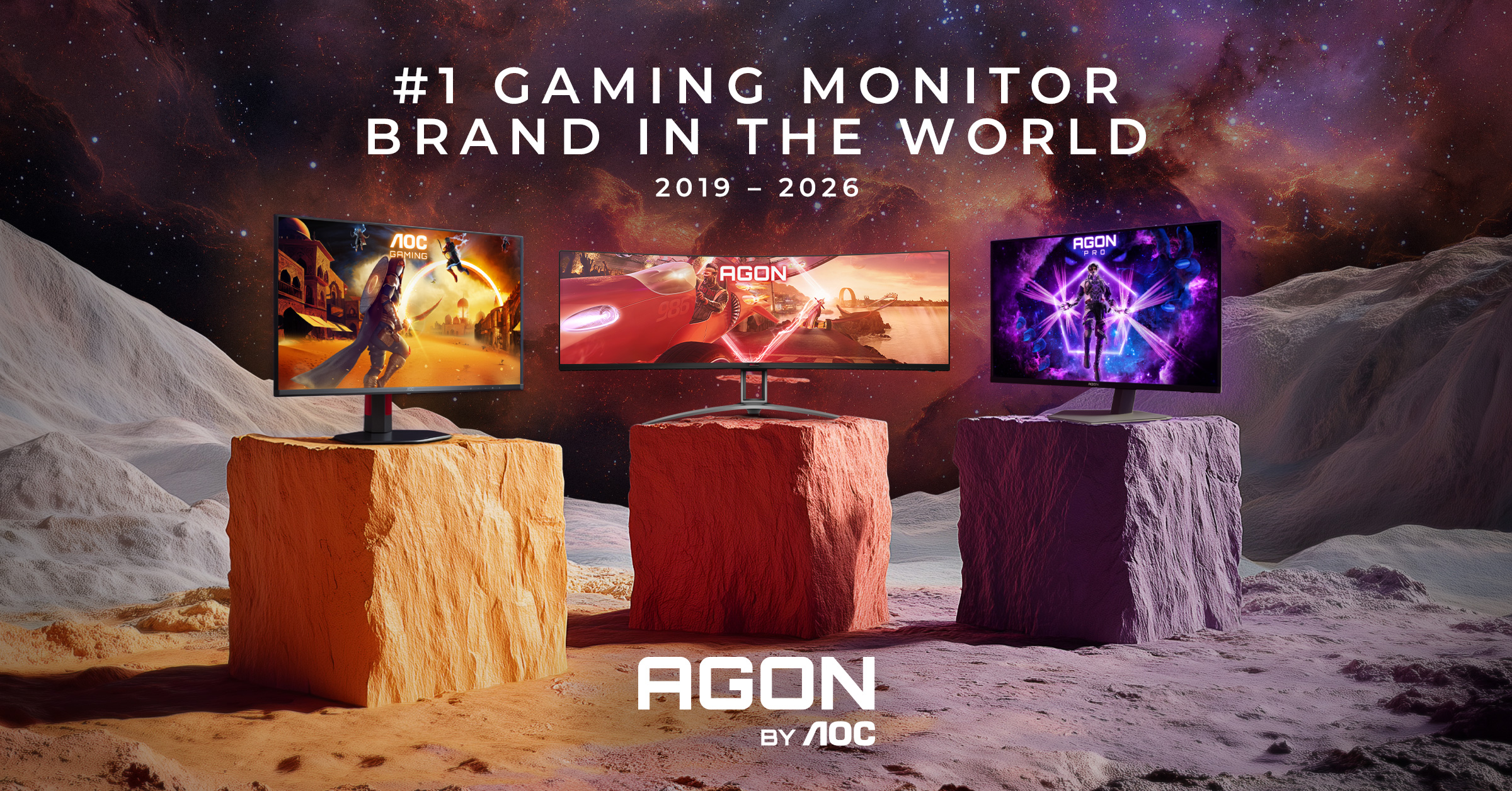 AGON by AOC se menține pe locul 1 în Europa pe piața monitoarelor de gaming