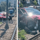 Linia de tramvai 41, blocată după ce un șofer a făcut prăpăd pe Șoseaua Virtuții și a pătruns pe șină