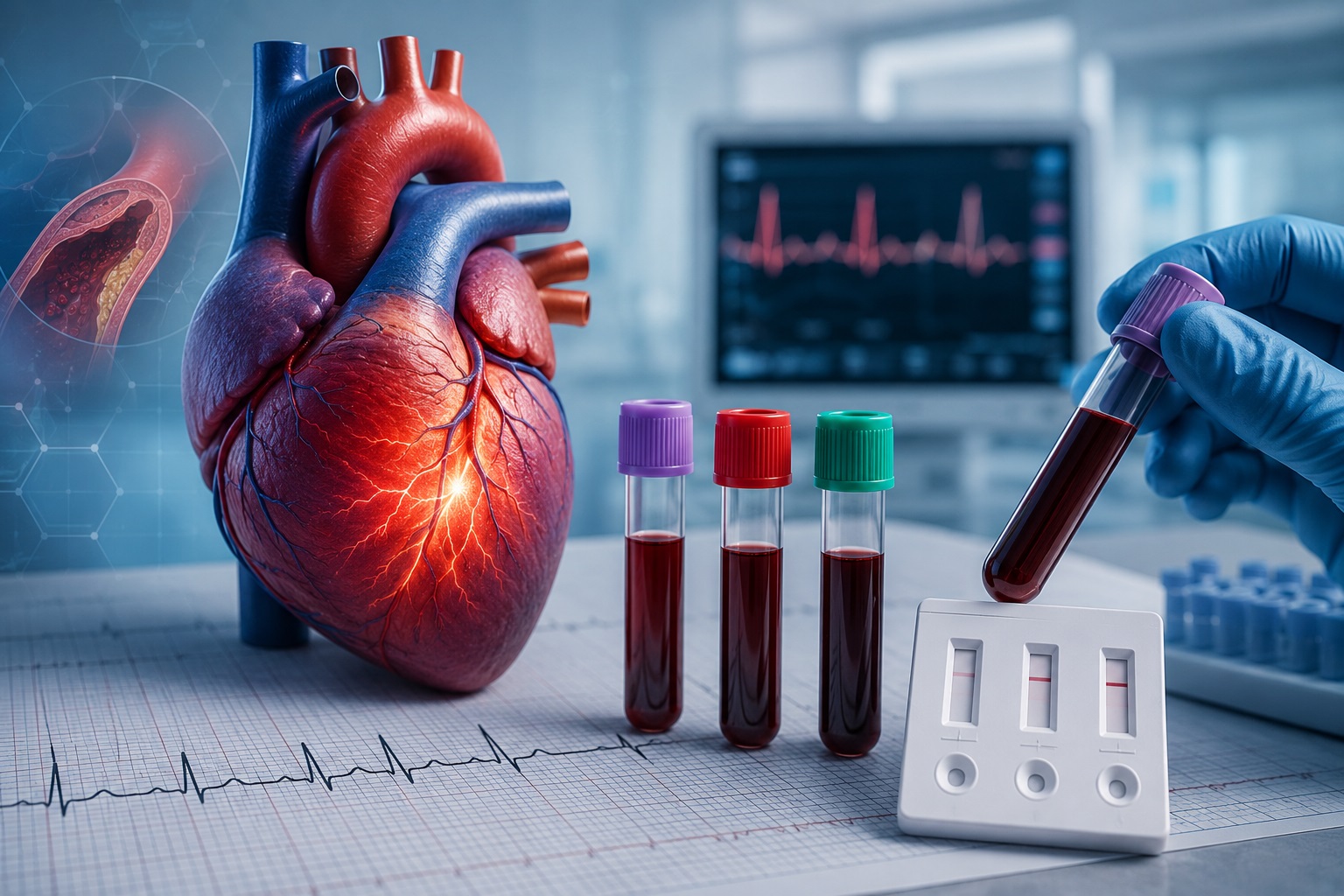 Trei biomarkeri, un singur test rapid: Soluția modernă pentru diagnosticul precoce al infarctului