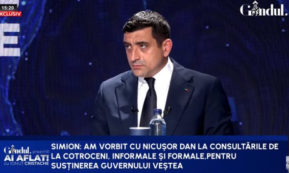 George Simion dezvăluie că s-a întâlnit cu Nicușor Dan la „întâlniri informale” în timpul formării Guvernului. Liderul AUR susține că Veștea și Tomac au încercat să spargă partidul: l-au chemat pe Murad la Vila Lac