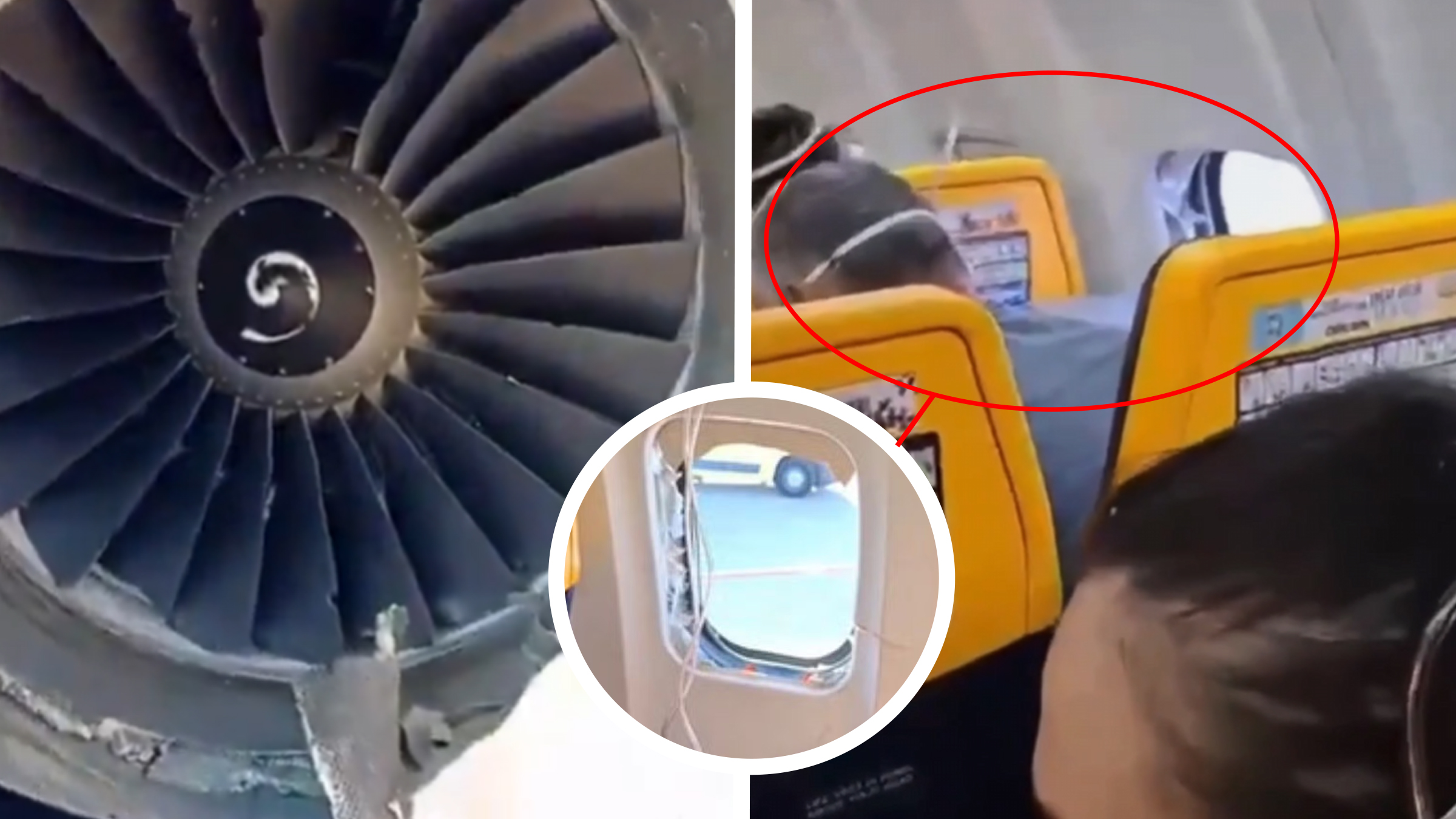 Noi imagini de la bordul Boeingului Ryanair: Cum a fost salvat pasagerul „al cărui cap și umeri se aflau în afara aeronavei”