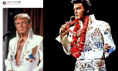 Donald Trump a folosit AI pentru a se costuma în Elvis în pragul comemorării a 49 de ani de la moartea regelui rock’n’roll