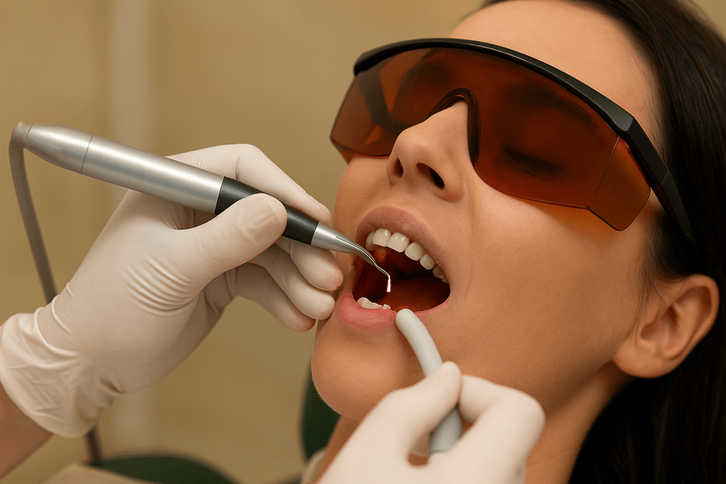 Laserul dentar – tratamente stomatologice in care poate fi utilizat si beneficiile pentru pacienti