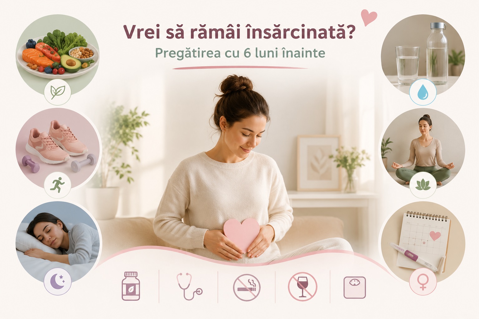 Vrei să rămâi însărcinată? Pregătirea cu 6 luni înainte