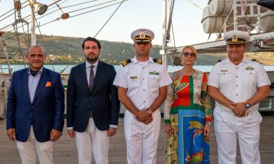 Nava-școală „Mircea” a acostat în portul Souda. Cină oficială și degustare la bord