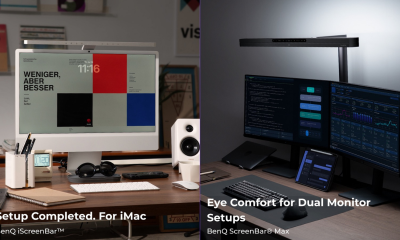 BenQ extinde gama ScreenBar cu ScreenBar Max și iScreenBar, două soluții pentru spațiile de lucru moderne