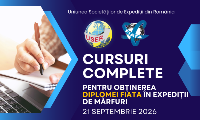 O nouă serie de cursuri pentru obținerea Diplomei FIATA în Expediții de Mărfuri începe pe 21 septembrie 2026