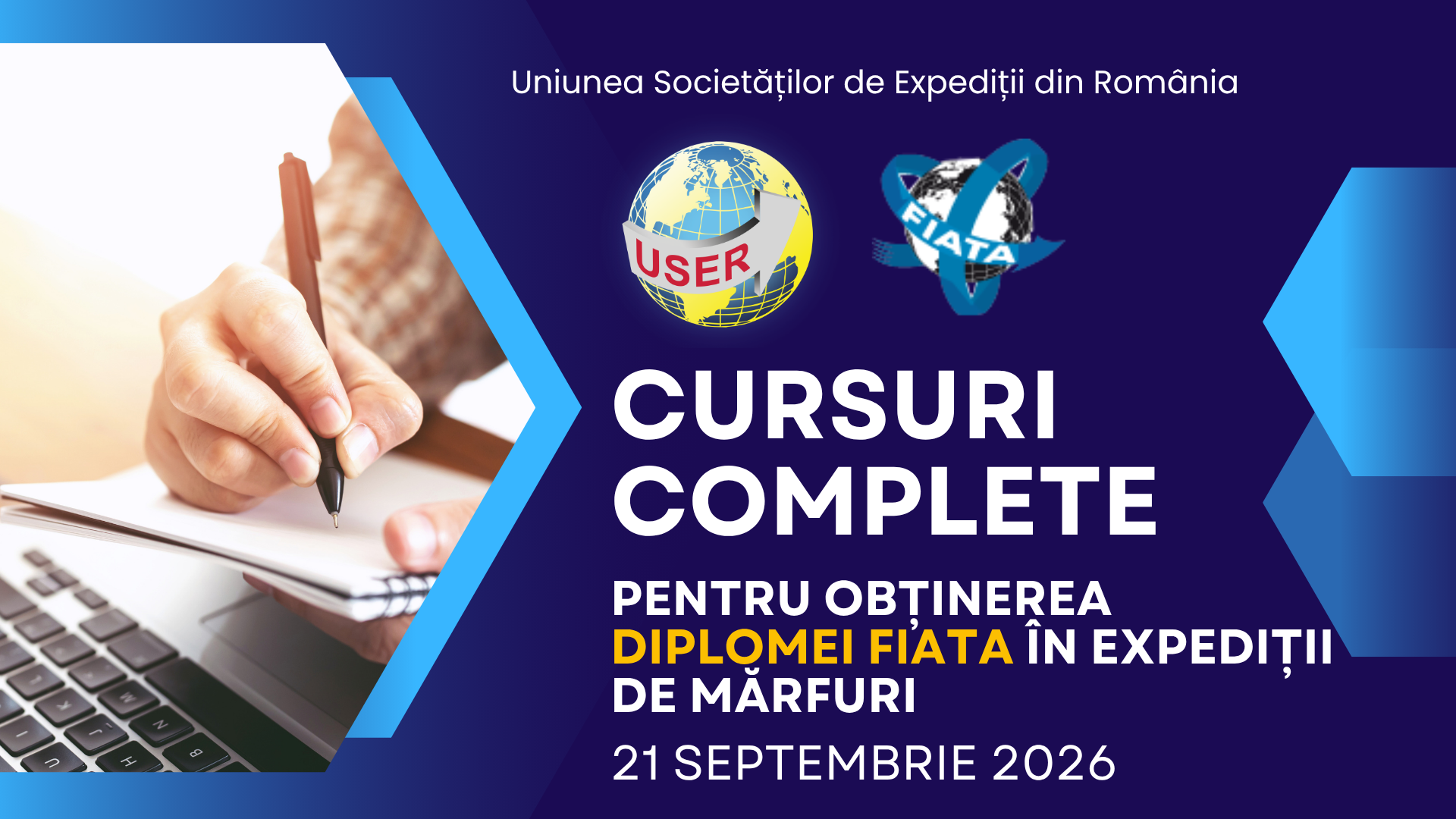 O nouă serie de cursuri pentru obținerea Diplomei FIATA în Expediții de Mărfuri începe pe 21 septembrie 2026