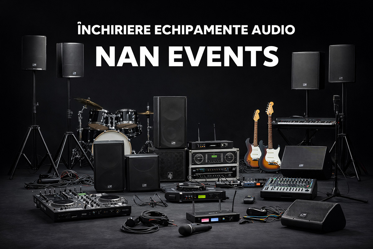 Ghidul complet pentru închiriere sisteme sonorizare de la NAN Events