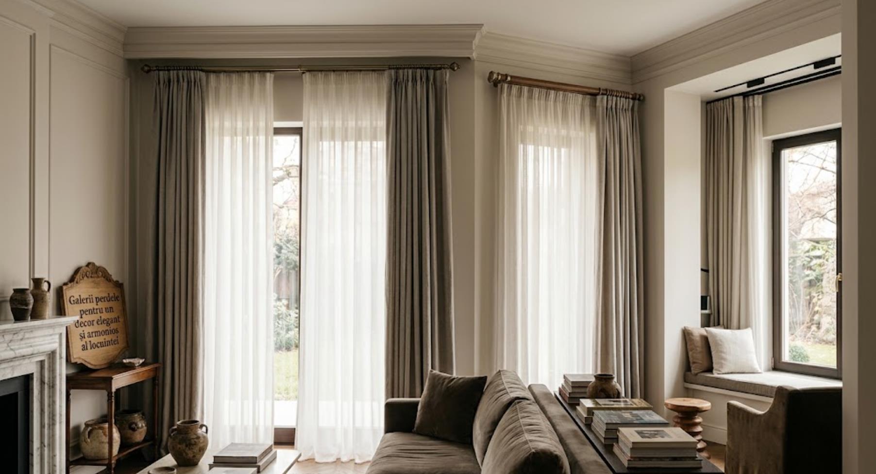 Galerii perdele pentru un decor elegant si armonios al locuintei