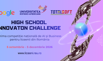 Liceenii din România se pot înscrie la High School Innovation Challenge, competiție de AI și Business