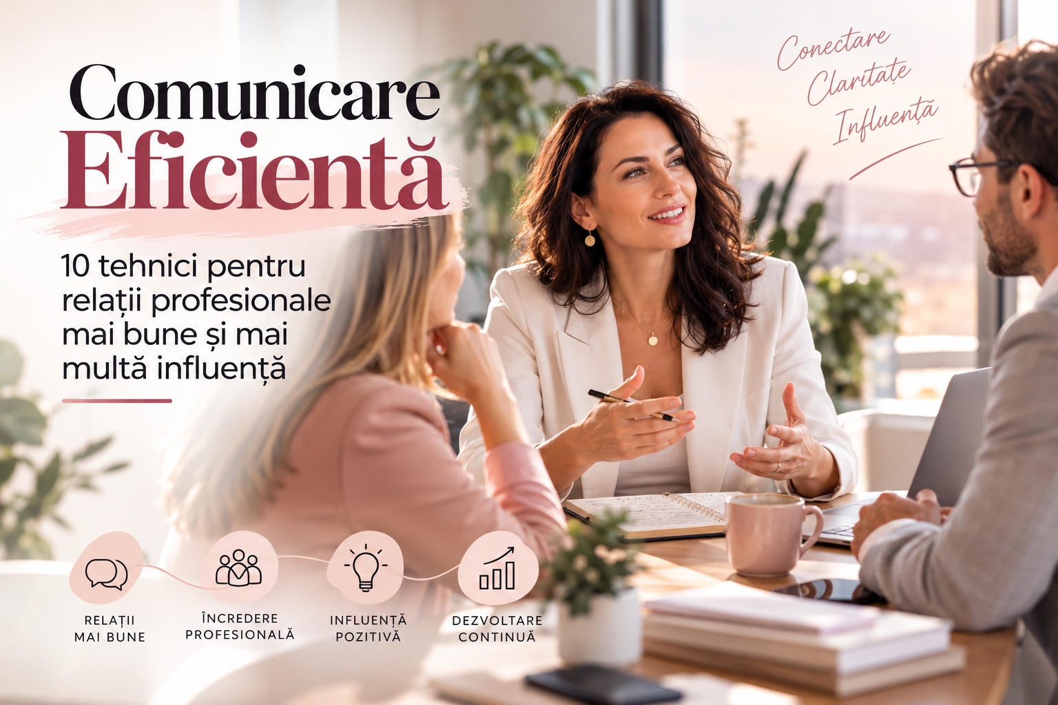 Comunicare eficientă: 10 tehnici pentru relații profesionale mai bune și mai multă influență