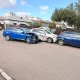 Doi polițiști din Buzău au ajuns la UPU după ce autospeciala în care se aflau a fost izbită de o mașină