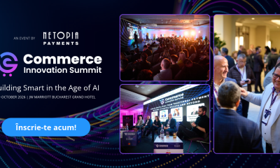 Commerce Innovation Summit 2026: Pe 19 octombrie aflăm ce funcționează cu adevărat în retail, eCommerce și payments în era AI.