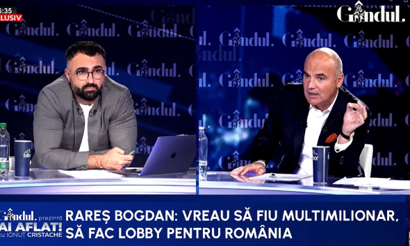 Rareș Bogdan: Vreau să fiu miliardar