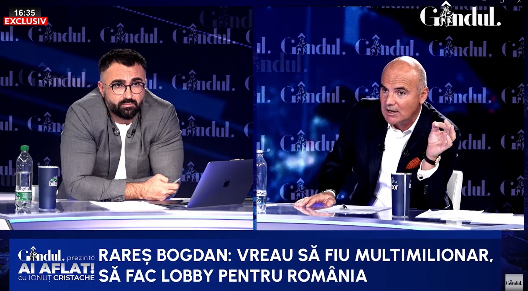 Rareș Bogdan: Vreau să fiu miliardar